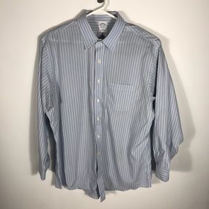 BROOKS BROTHERS LONG SLEEVE DRESS SHIRT size 17 1/2 34” sleeve